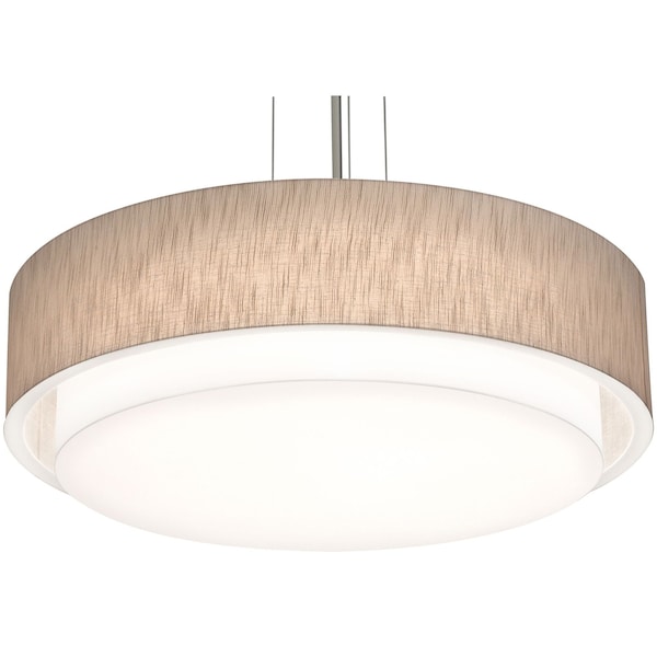 Afx Sanibel 32in. LED Pendant, Satin Nickel Finish, Jute Shade SAP3244L5AJUDSN-JT - main